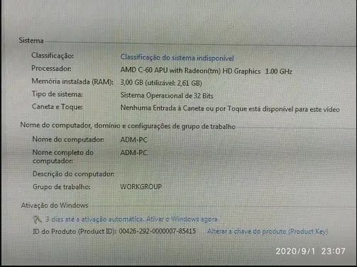 Placa Mãe Ecs Cpu Amd 1.0 Ghz Dual Core HDC-M V1.0