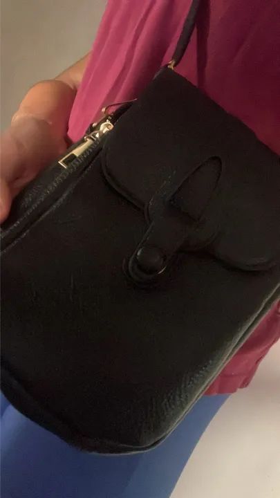 Bolsa tiracolo Preta Pequena NOVA  - Foto 5