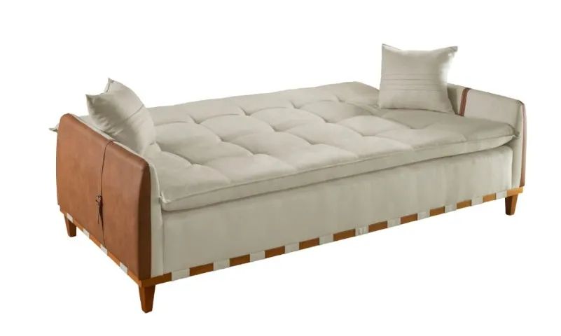 Sofà Cama Firenze 2,09 M Linho Varios modelos Direto da fabrica - Foto 2