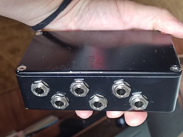 pedal ab abc looper loop box true bypass seletor de canal roteamento efeito guitarra voz - Foto 5