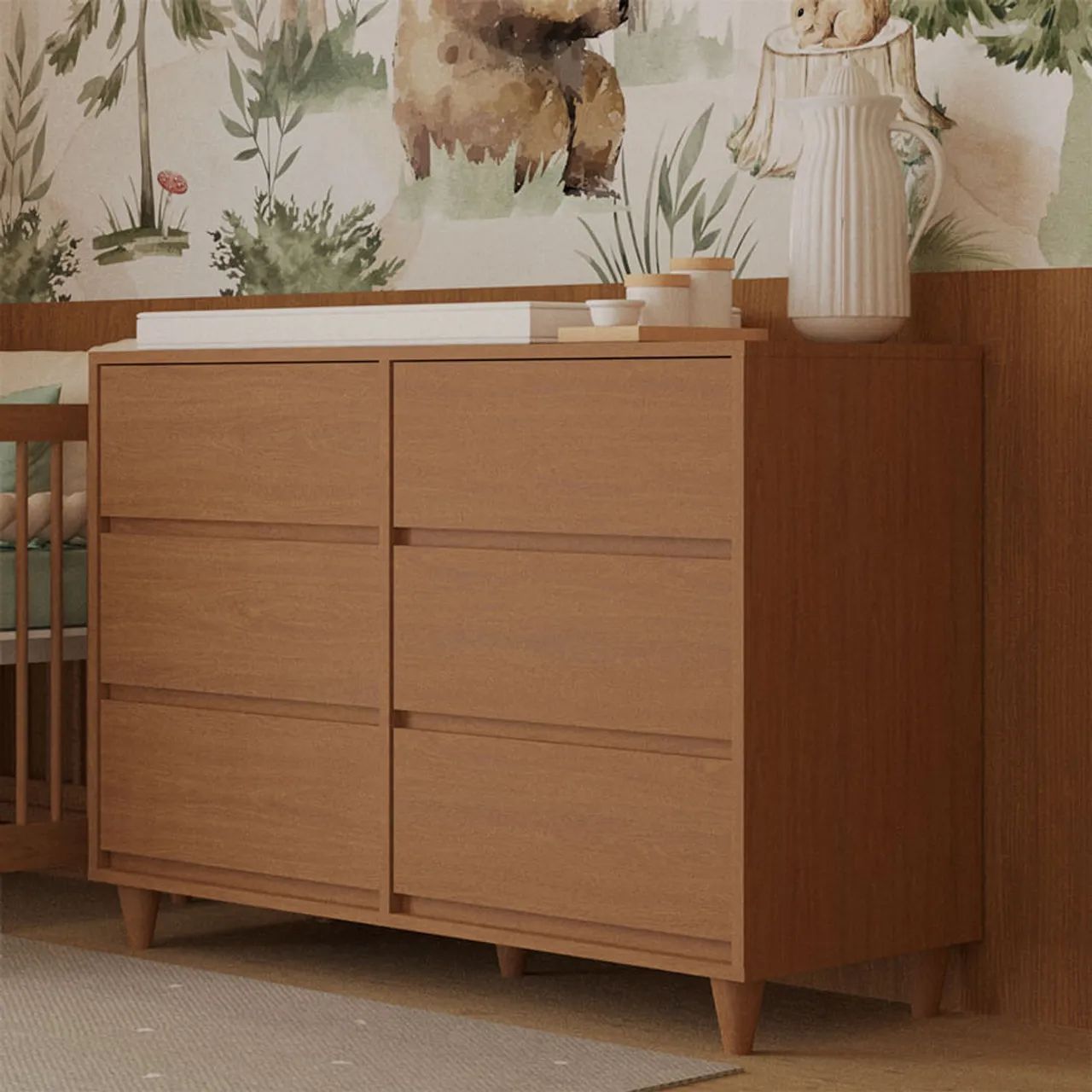 Quarto Lilibee cama berço cômoda  - Foto 3