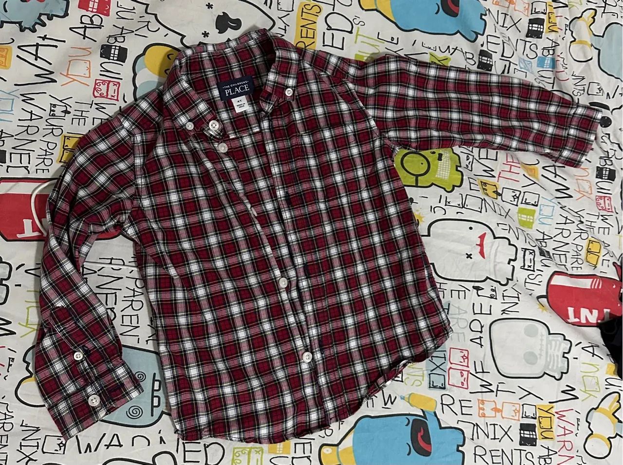 Camisa Xadrez Infantil 3/4 anos