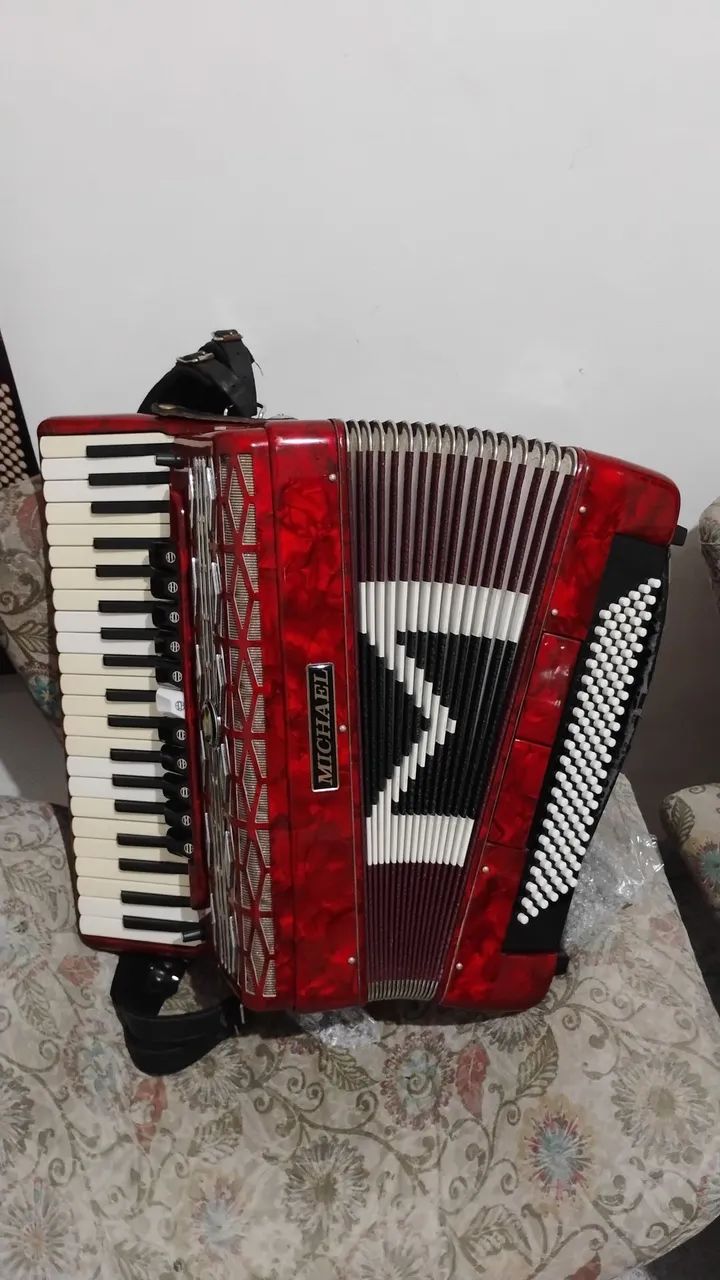Sanfona Acordeon Michael 120 Baixos - Foto 2