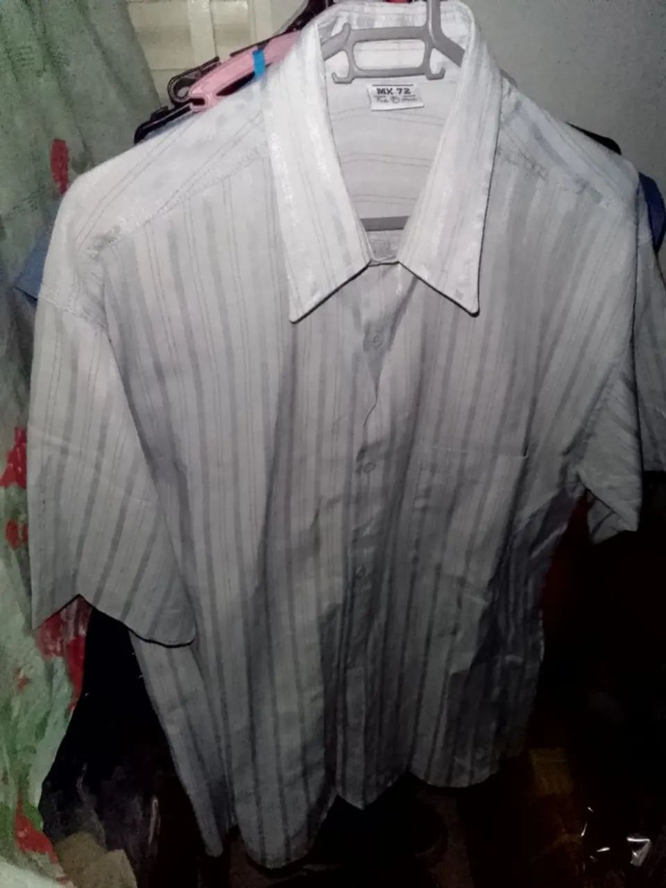 2 CAMISAS DE BOTÃO Tam.P MASC. (MX72/ALÉM DO LIMITE). Ler descrição... - Foto 4