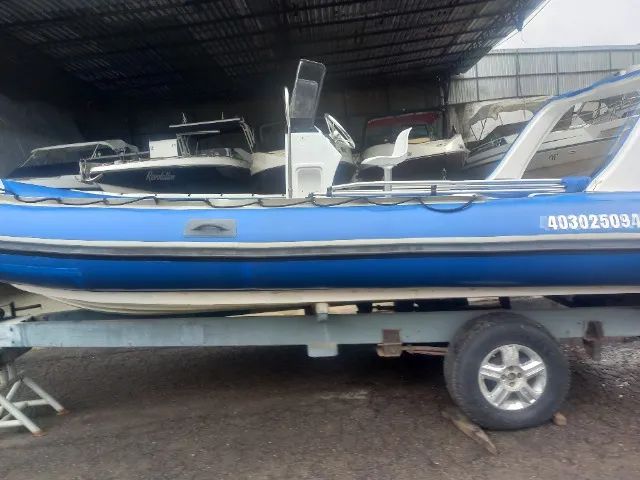 Bote 23 pés lindo novo Motor 90 hp 4 tempos aceito troca carro moto jet ski  - Foto 5