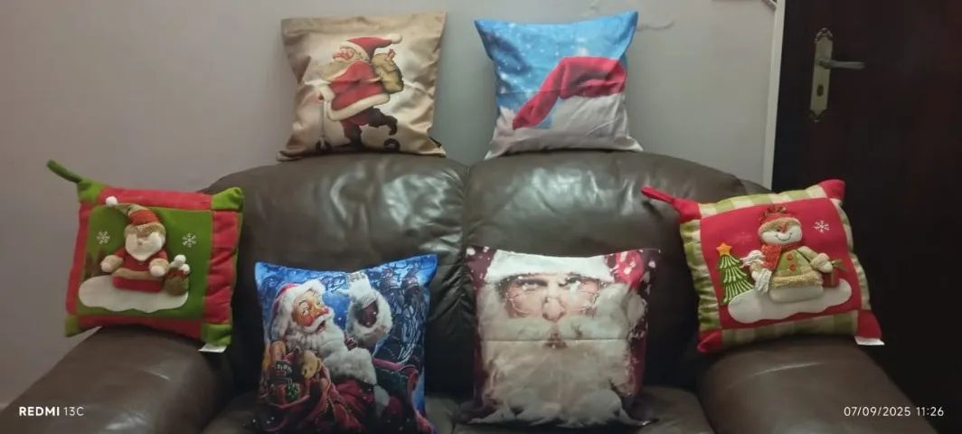 KIT C/6 ALMOFADAS PARA O NATAL 