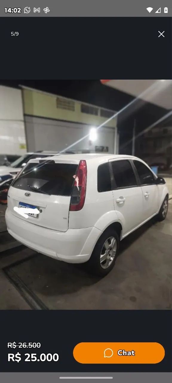 Vendo carro  ford fiesta 27 mil