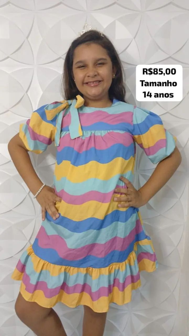 Vestido infantil premium luxo