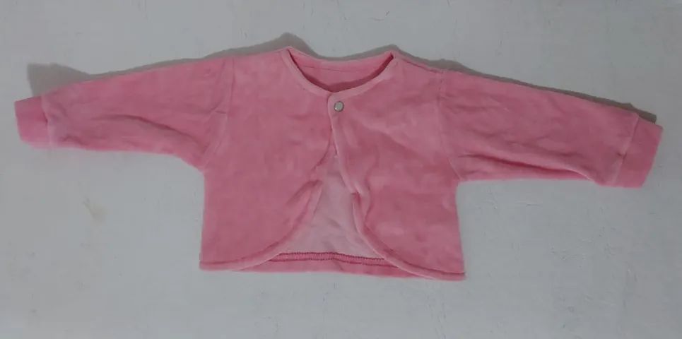 Casaquinho de Bebê em Soft - Rosa  - Foto 3