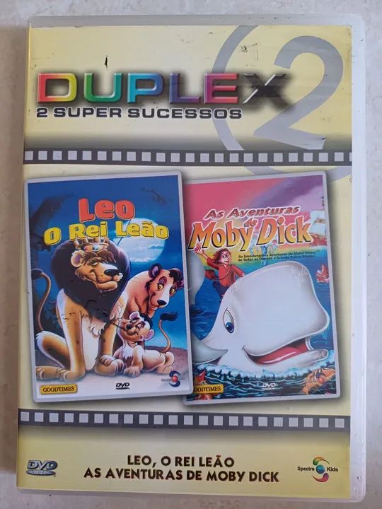 DVD Duplo - Leo, o Rei Leão + As Aventuras de Moby Dick