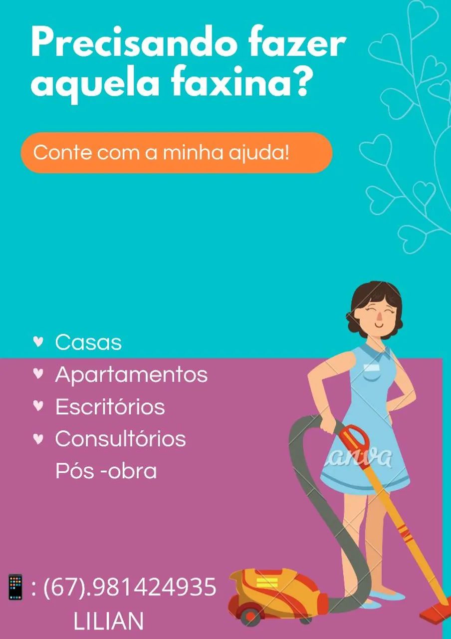 Faço faxina 