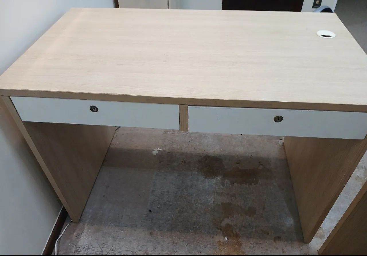 Mesa De Escritório Em L (2 Mesas + Conector Extensor) Com Gavetas - Foto 4