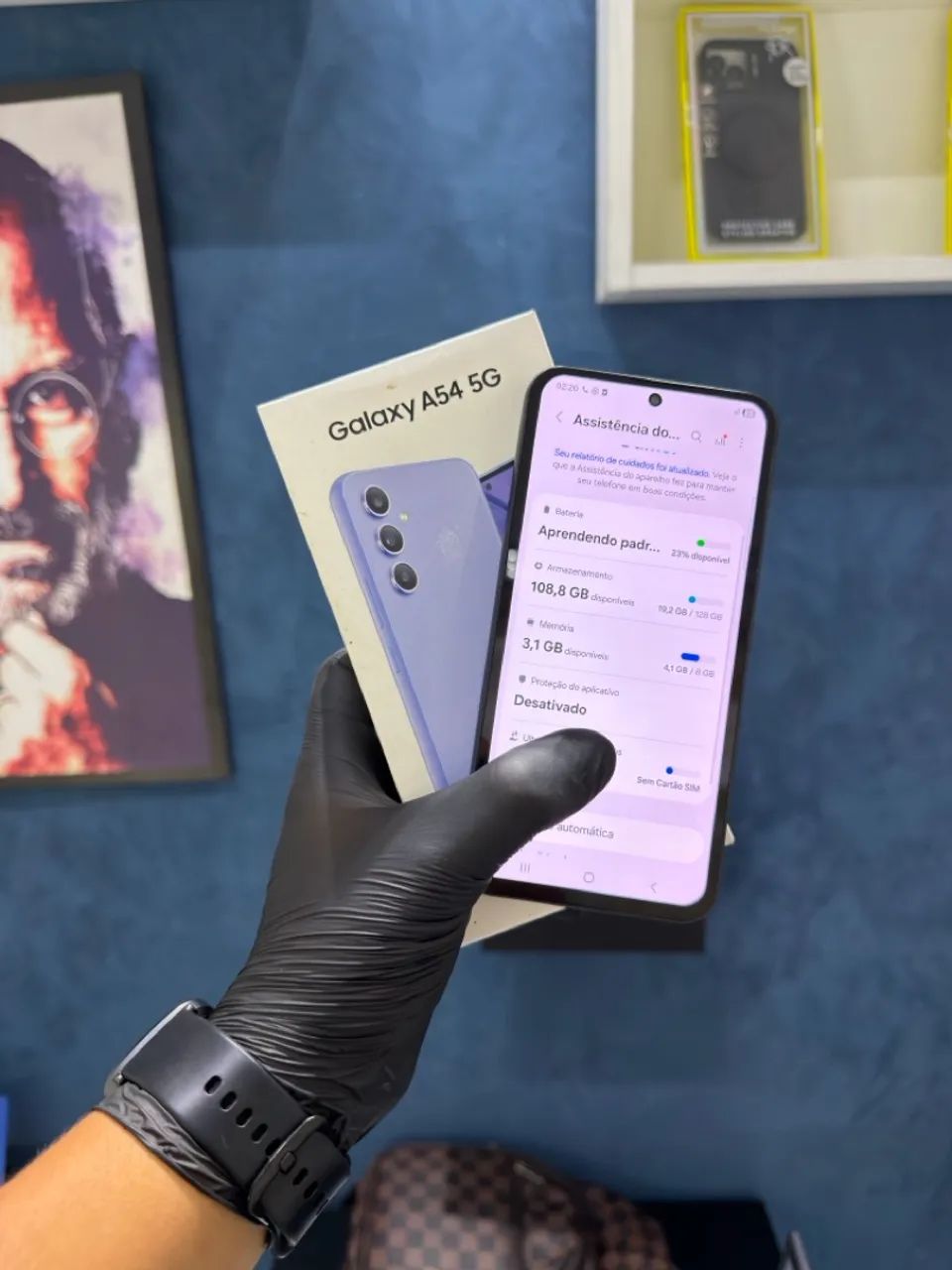 SAMSUNG A54 5G 8/128GB LILAS - Foto 4