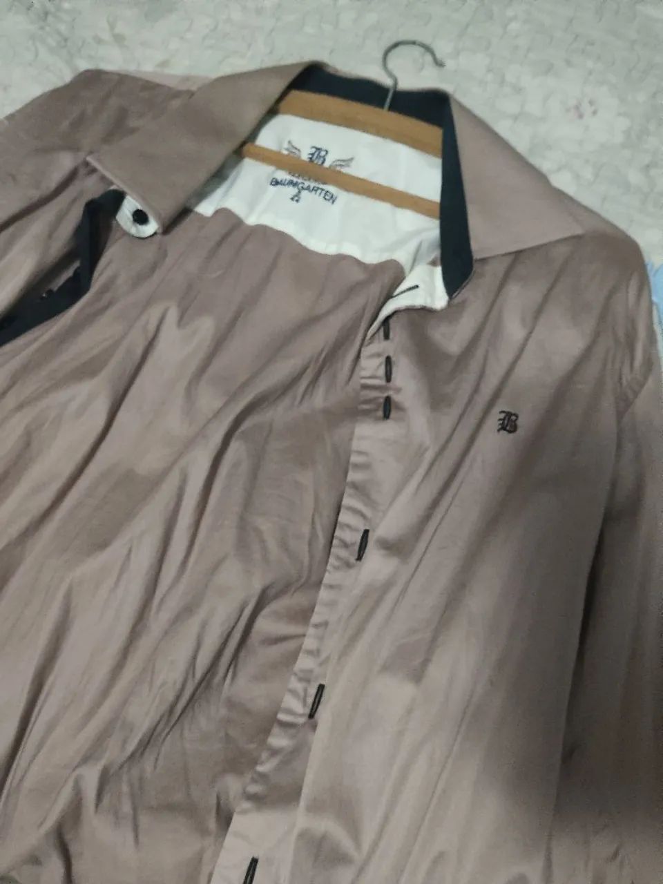 camisa baumgarten 93% algodão 3% elastano