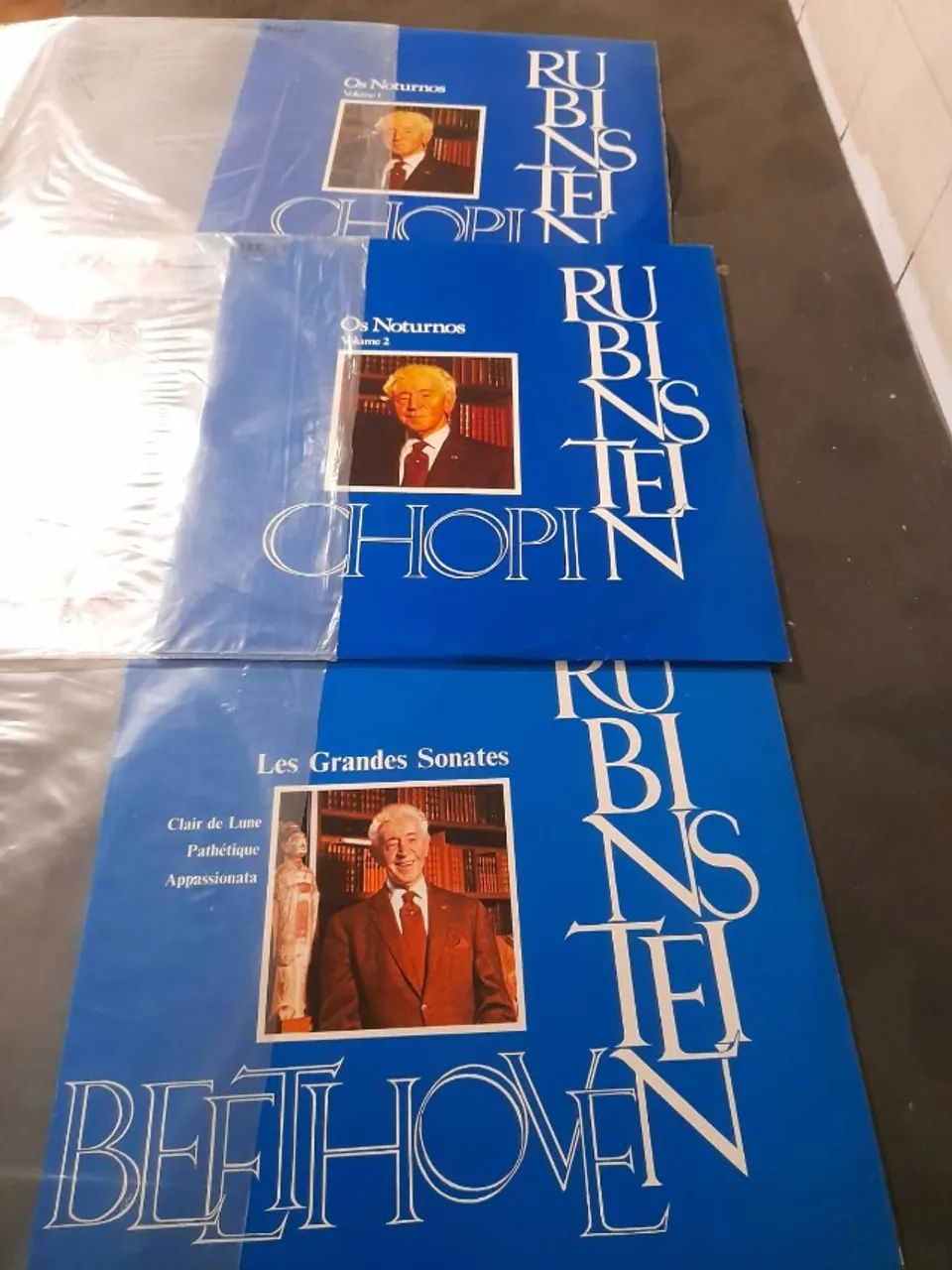 3 discos de vinil de Artur Rubinstein 