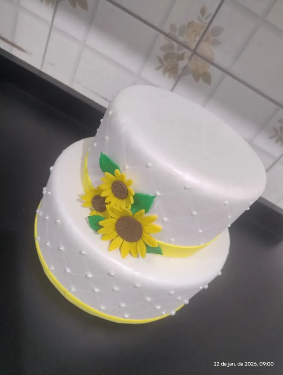 Bolo Fake Girassol Maciço - Foto 2