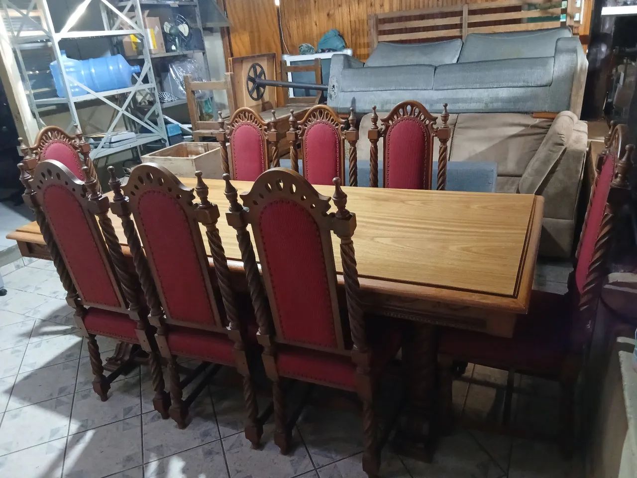 Jogo de Mesa com 8 Cadeiras  - Foto 2