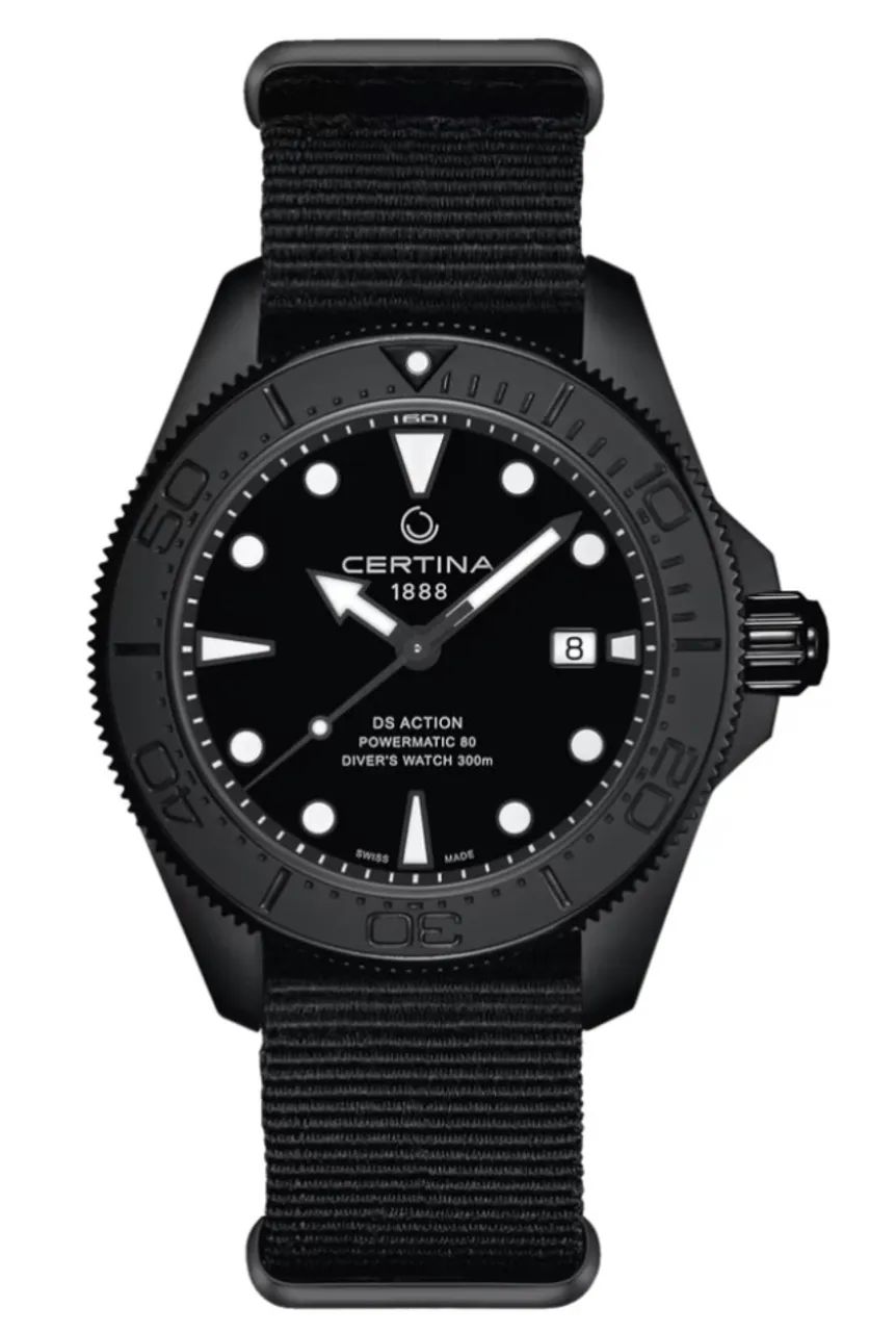 Certina DS Action Diver All Black Automático 43mm C032.607.38.051.00