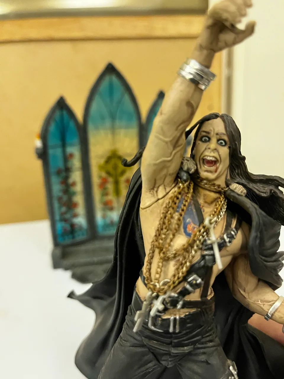 Boneco Ozzy Osbourne Mcfarlane 1999 Com Vitral Raro - Foto 4