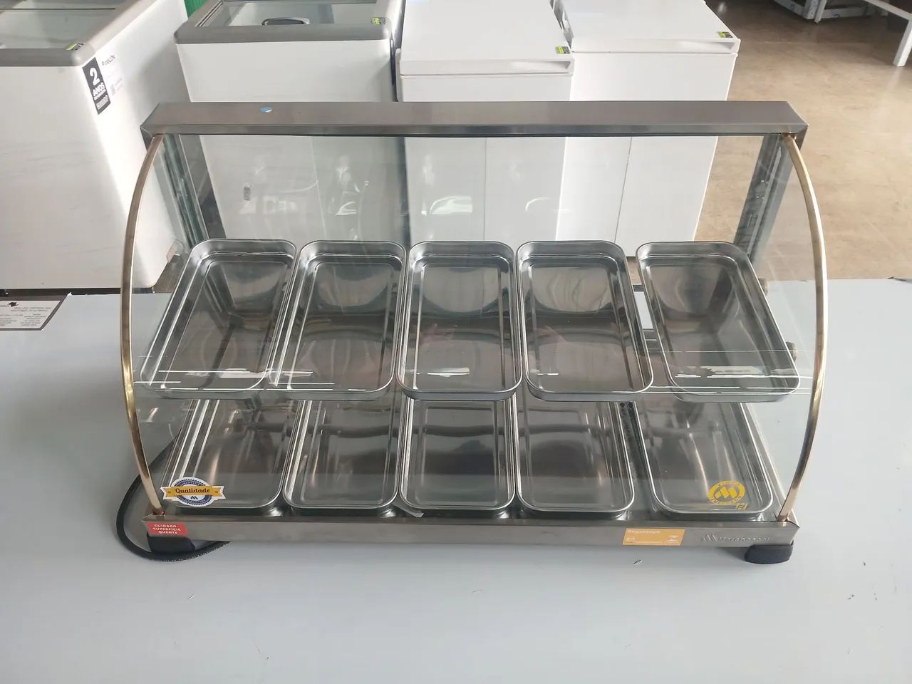 Estufa Quente para salgados 10 bandejas  - Foto 4