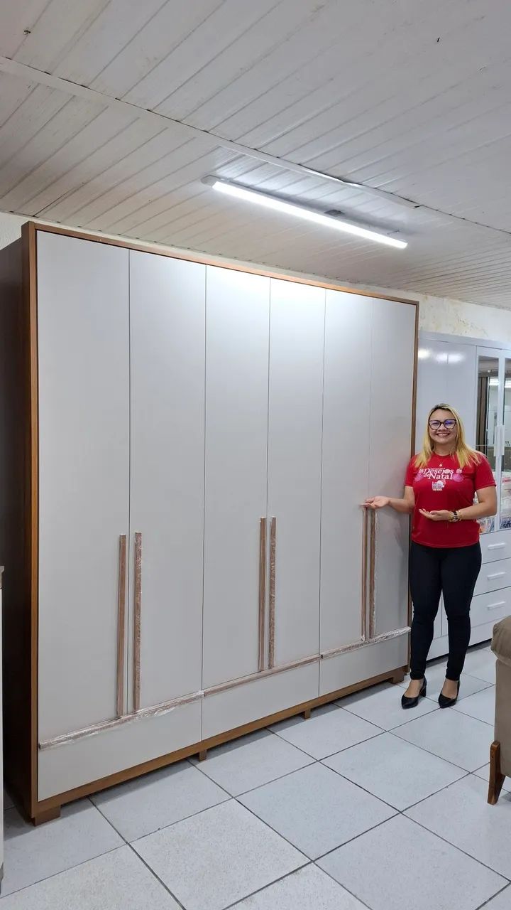 Roupeiro Casal 6pots e 3gvs 100%MDF