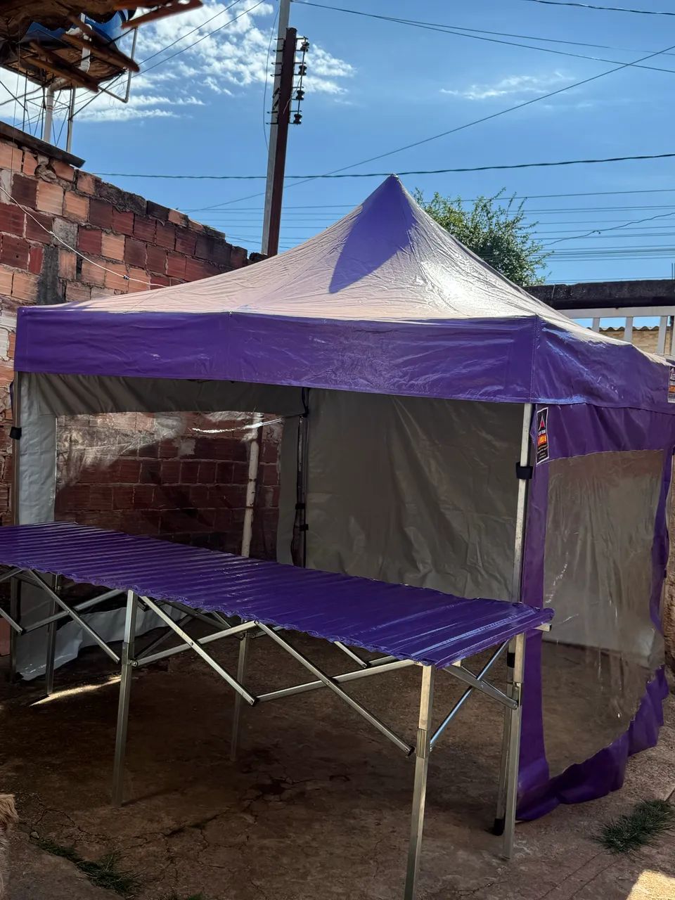 Tenda + mesa em excelente estado  - Foto 2