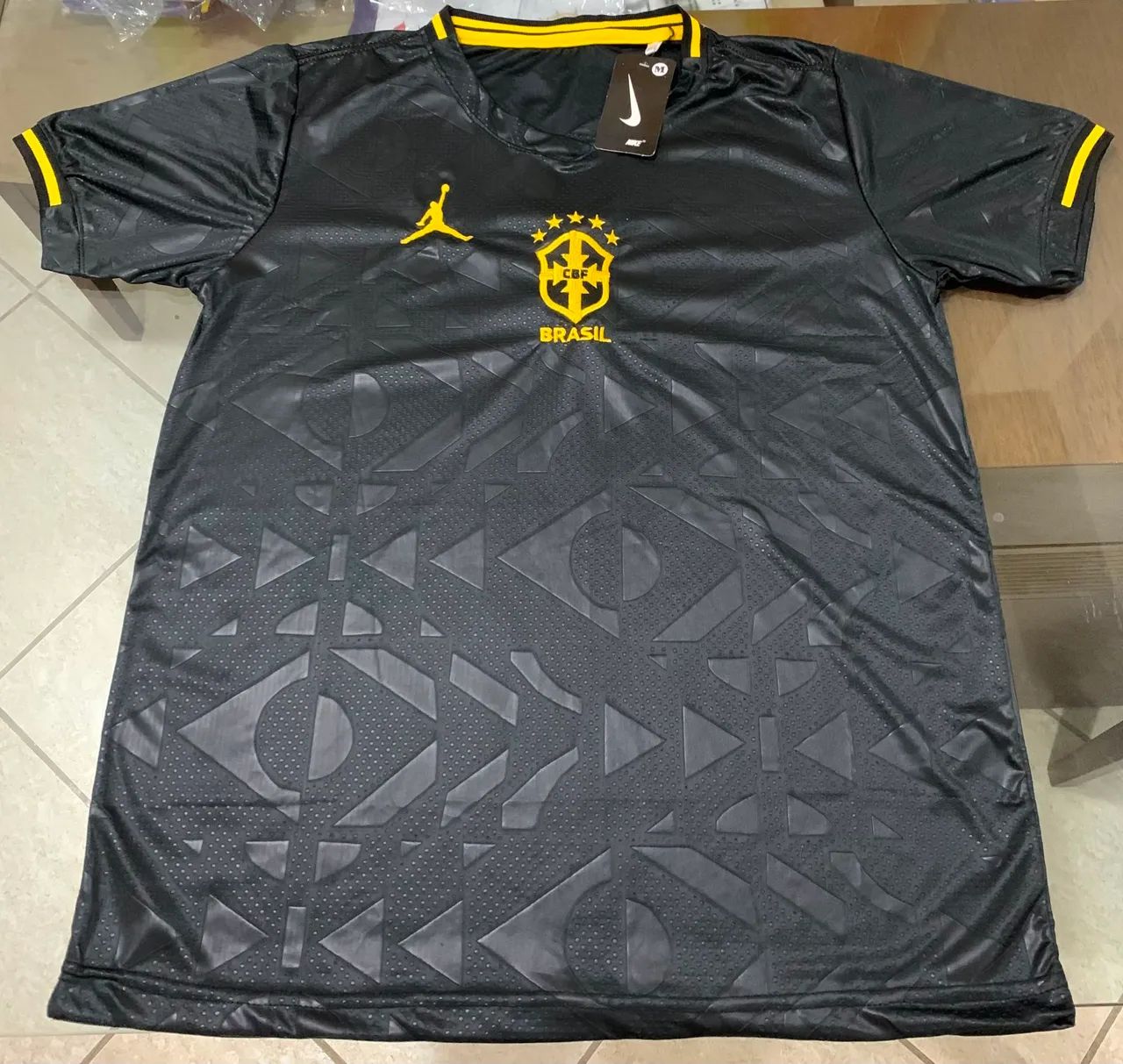Camisa do Brasil 3D Preta 