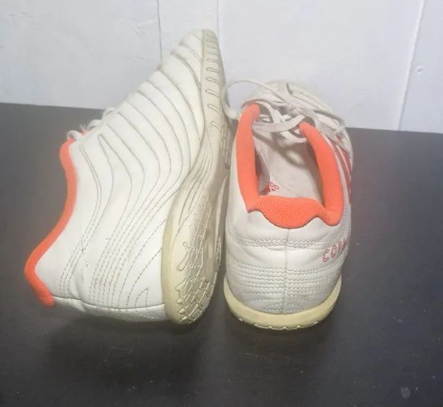 Chuteira Adidas Copa 19.4 TF Futsal - Branca com Laranja - Tam:42 - Foto 2