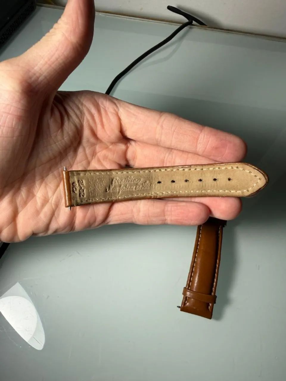 Pulseira Breitling classic leather strap em couro - Foto 4