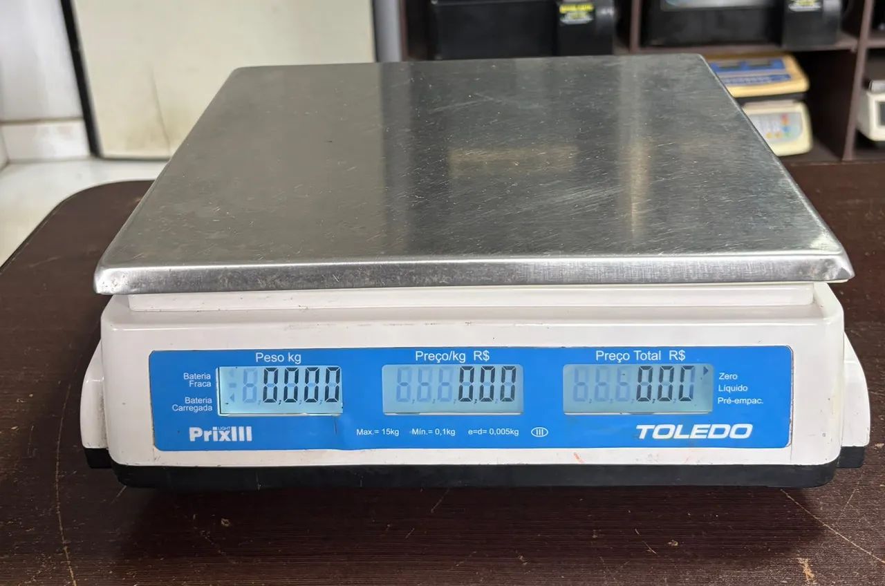 Balança Toledo Prix 3 Light cap.15 kg com bateria  - Foto 4