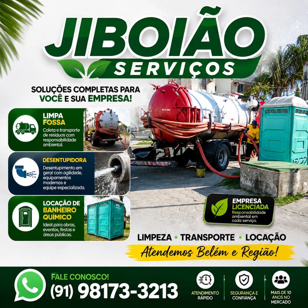 Limpa Fossa e Banheiro Químico 