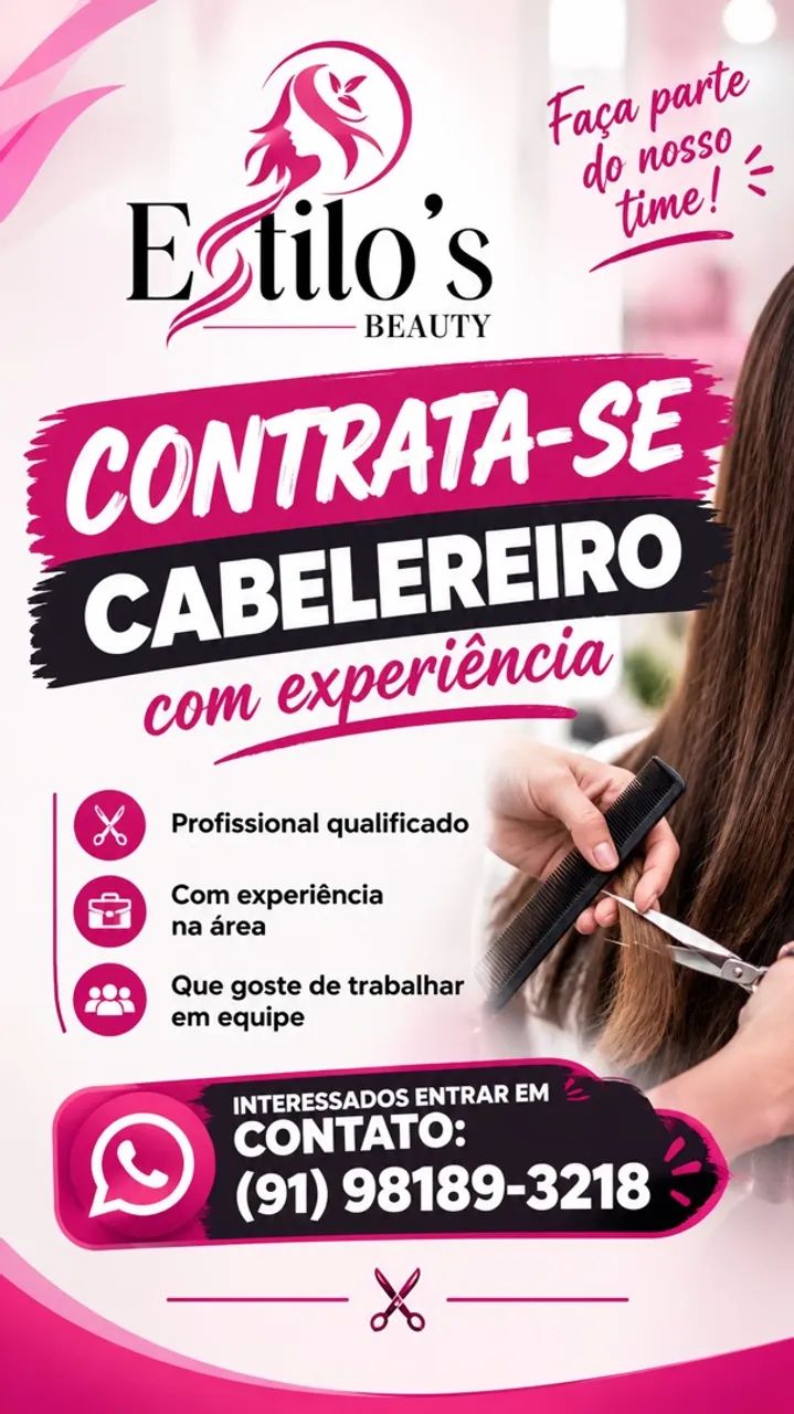 Contrata-se Cabeleireiro (a) 