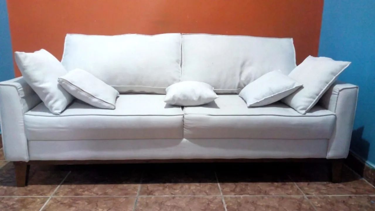 Ótimo Sofá 5 Lugar Divide N cartão. 65580434904834120