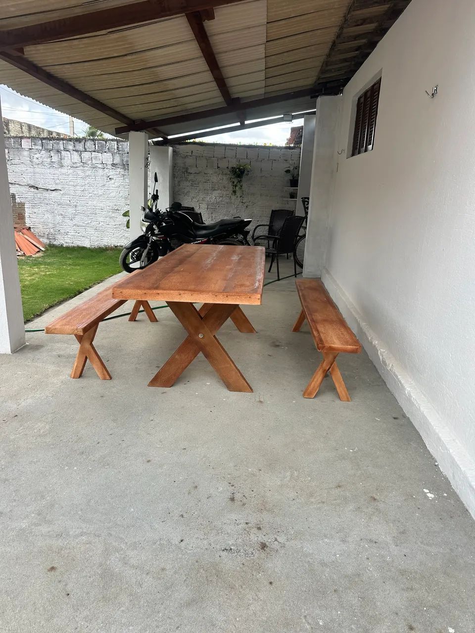 Mesa Rústica Maciça Top Entregar Grátis 