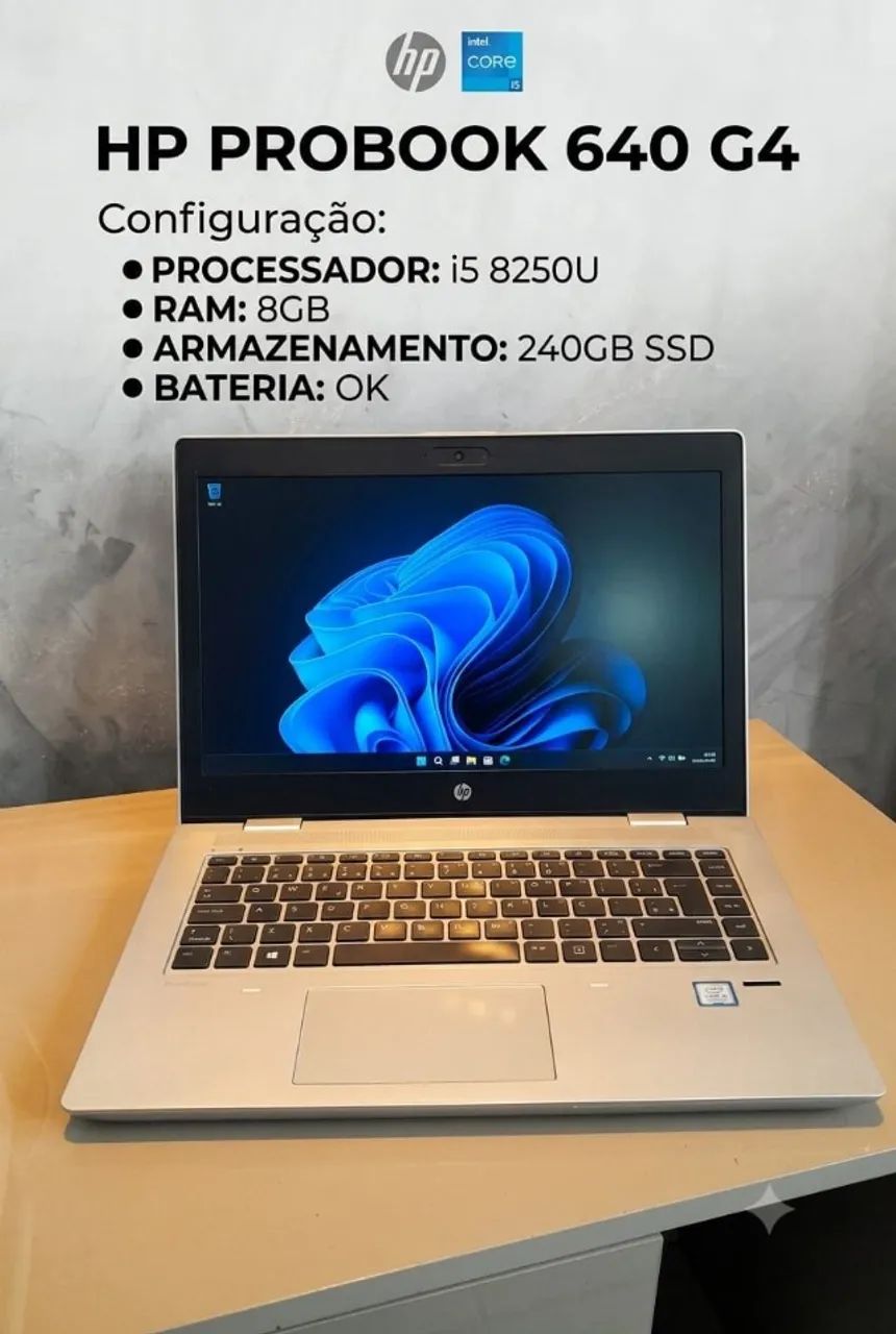 Notebook HP Probook 640 G4 - Novo/Lacrado - Infinity Eletronics & Games