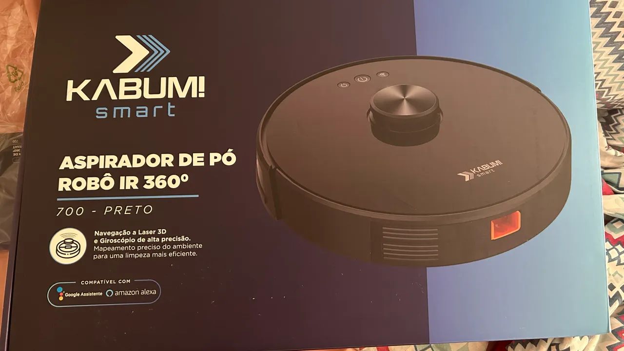 Robô Aspirador e Passa Pano KaBuM! Smart 700 Bivolt na Caixa Original - Foto 6