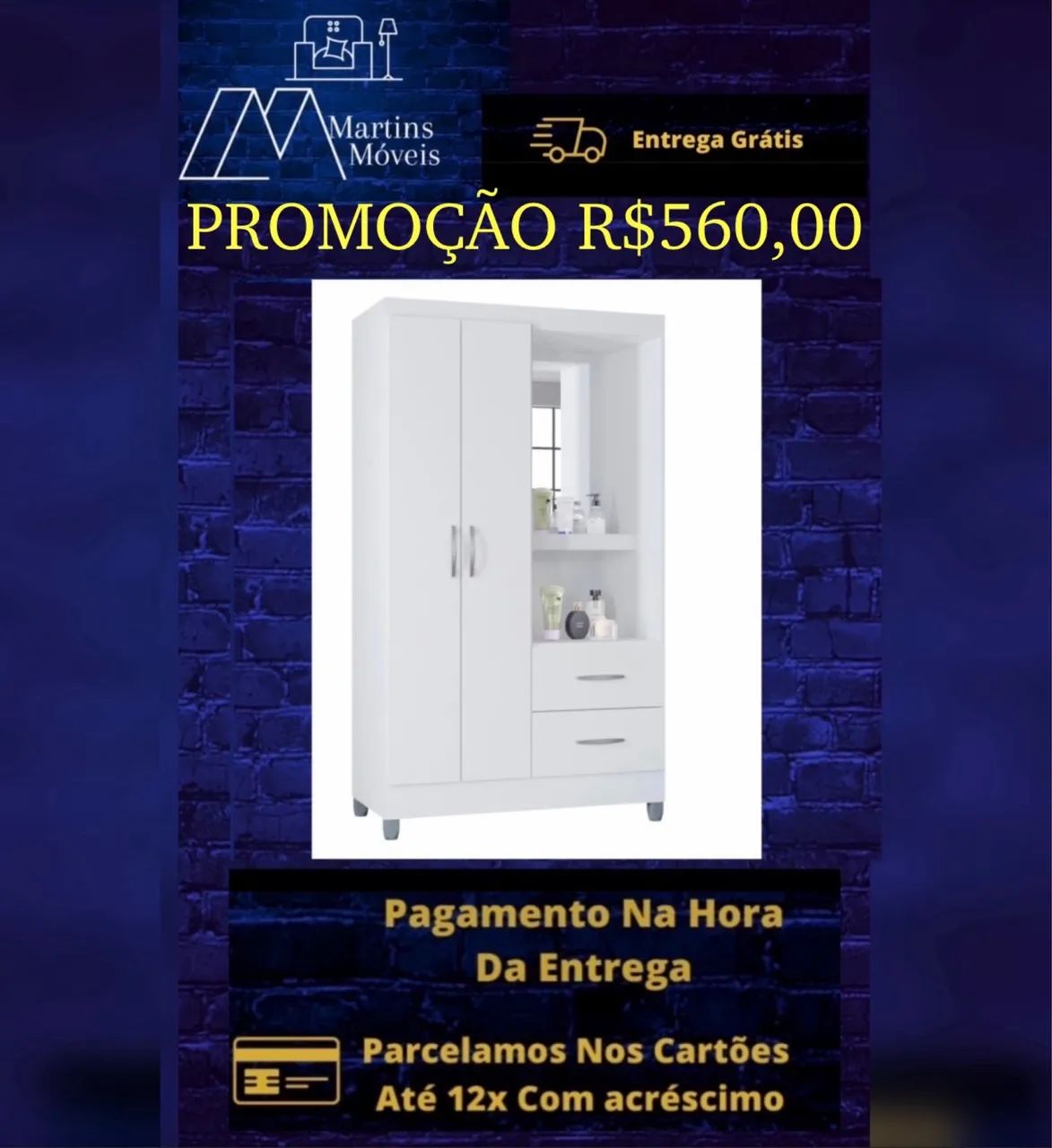 GRANDE PROMOÇÃO GUARDA ROUPA ENTREGA GRÁTIS  - Foto 4