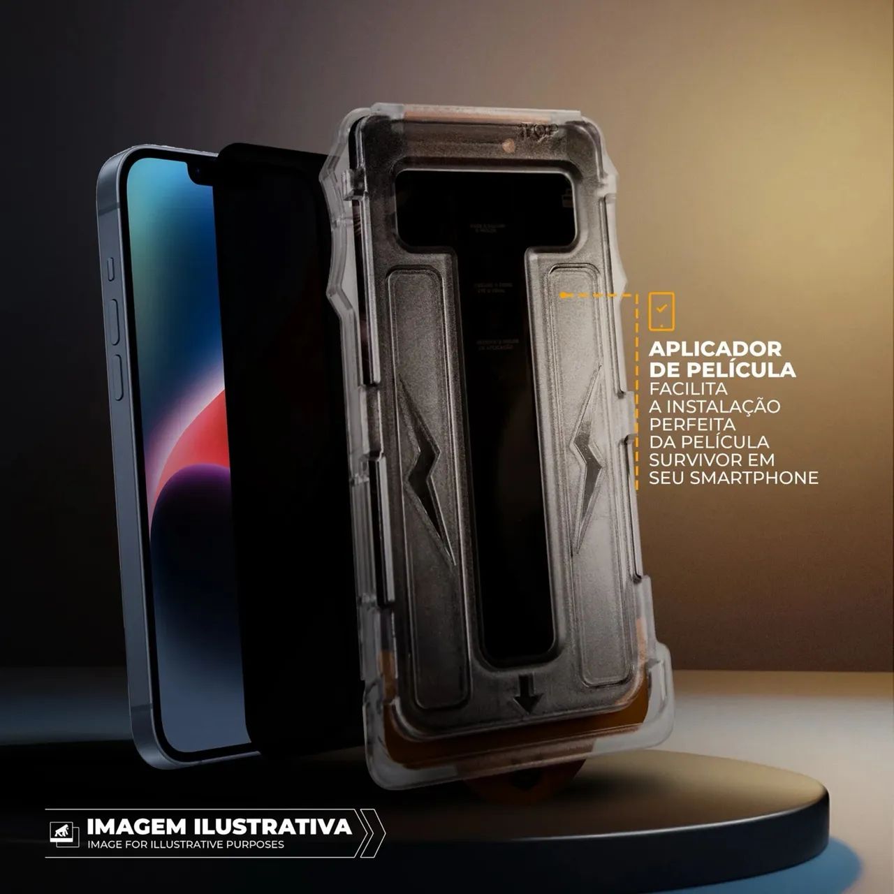 Película de Privacidade Survivor Gshield para iPhone  - Foto 5