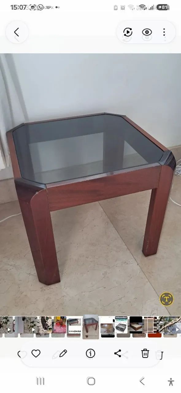 Mesinha de vidro