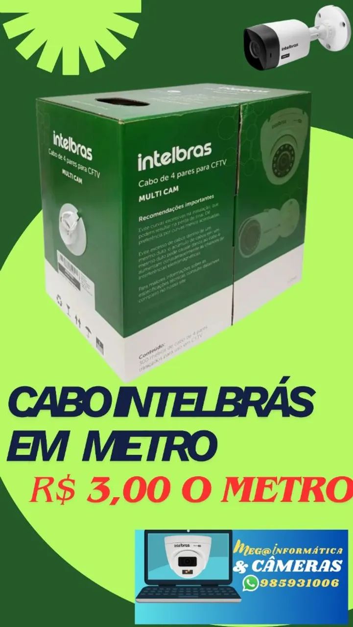 Cabo IntelBrás Cat 5 - GIGA - METRO 