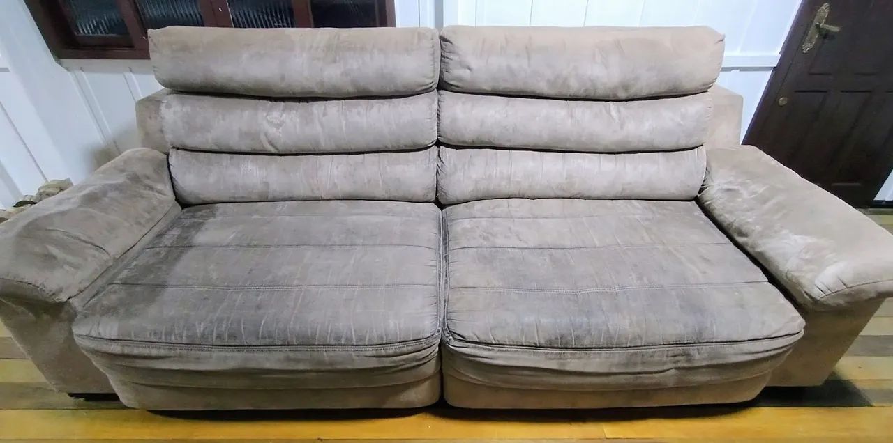 Sofá Retrátil e Cabeceira Reclinável 2,50mt