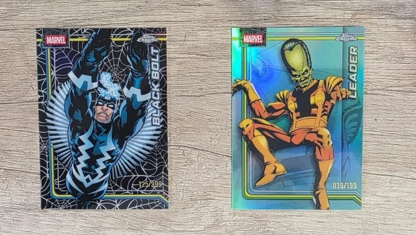 LOTE 5 CARDS NUMERADOS TOPPS CHROME MARVEL 2026 - Foto 5