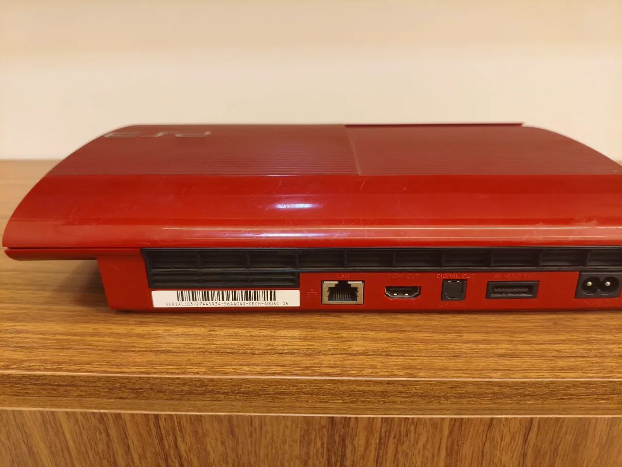 Playstation 3 Vermelho Super Slim 500GB (CECH-4004C) + 2 Controles