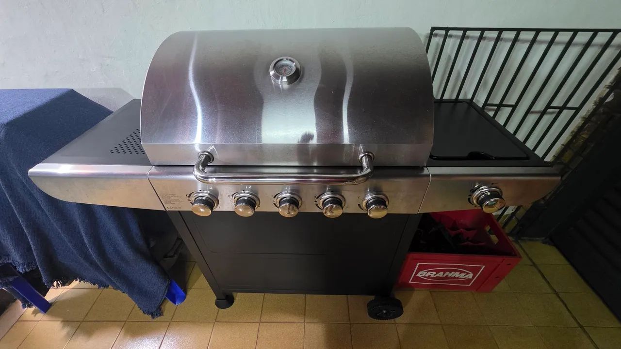 5-Burner Gas Grill + Side Burner