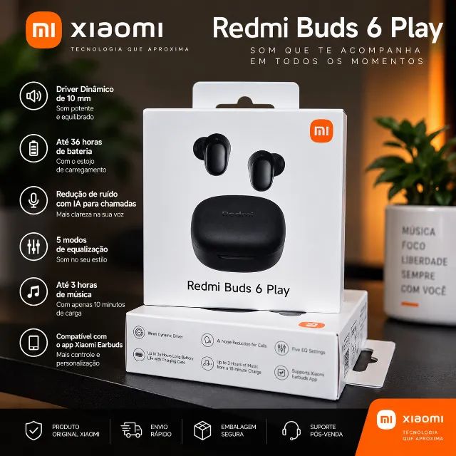Fone Redimi Buds 6 play - Foto 4