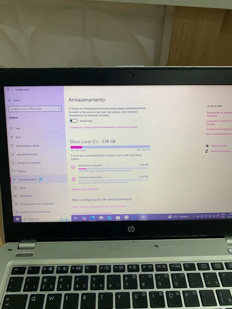 Notebook HP 65704294910977121