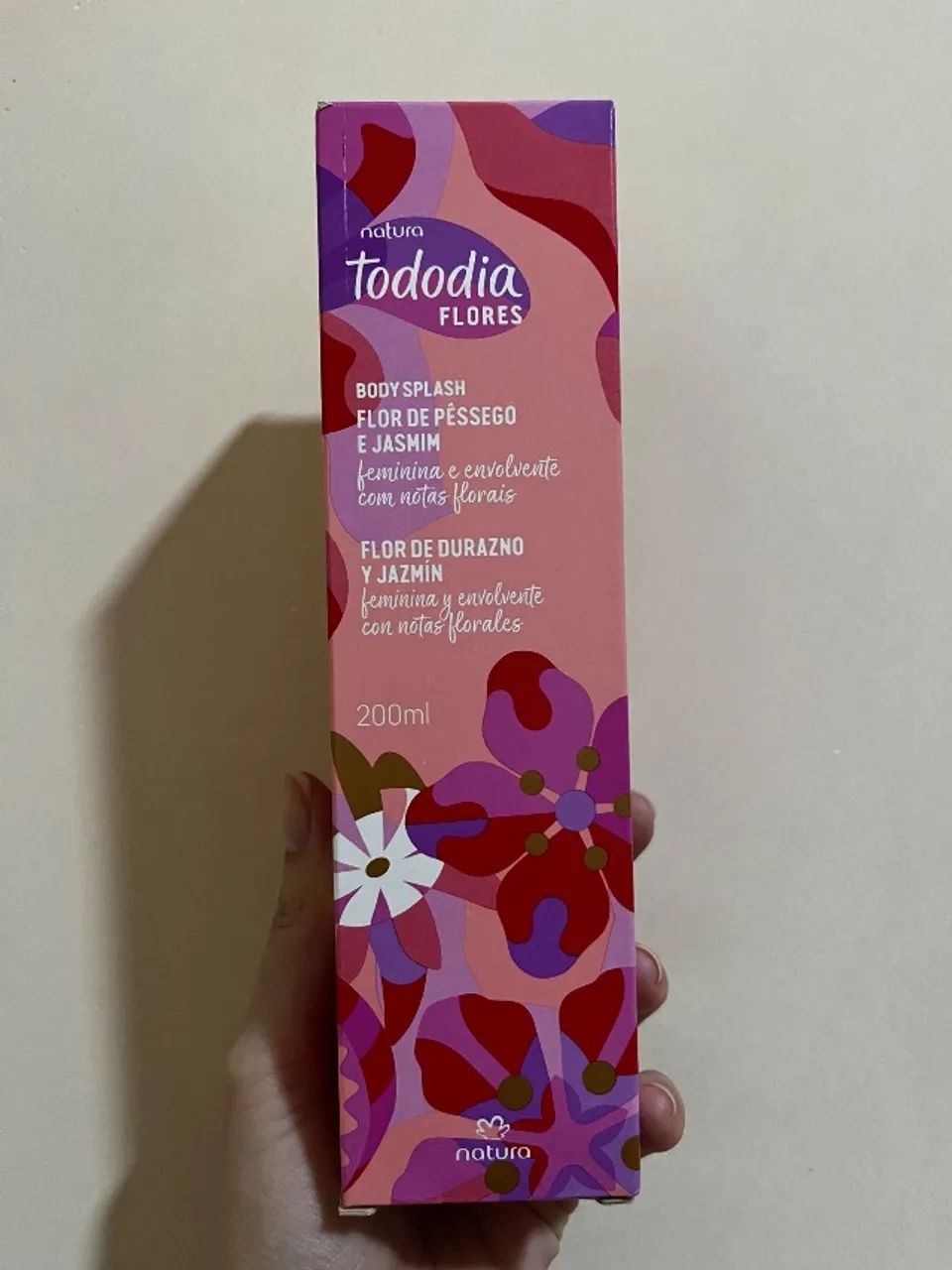 Natura Body Splash Flor de Pêssego e Jasmin