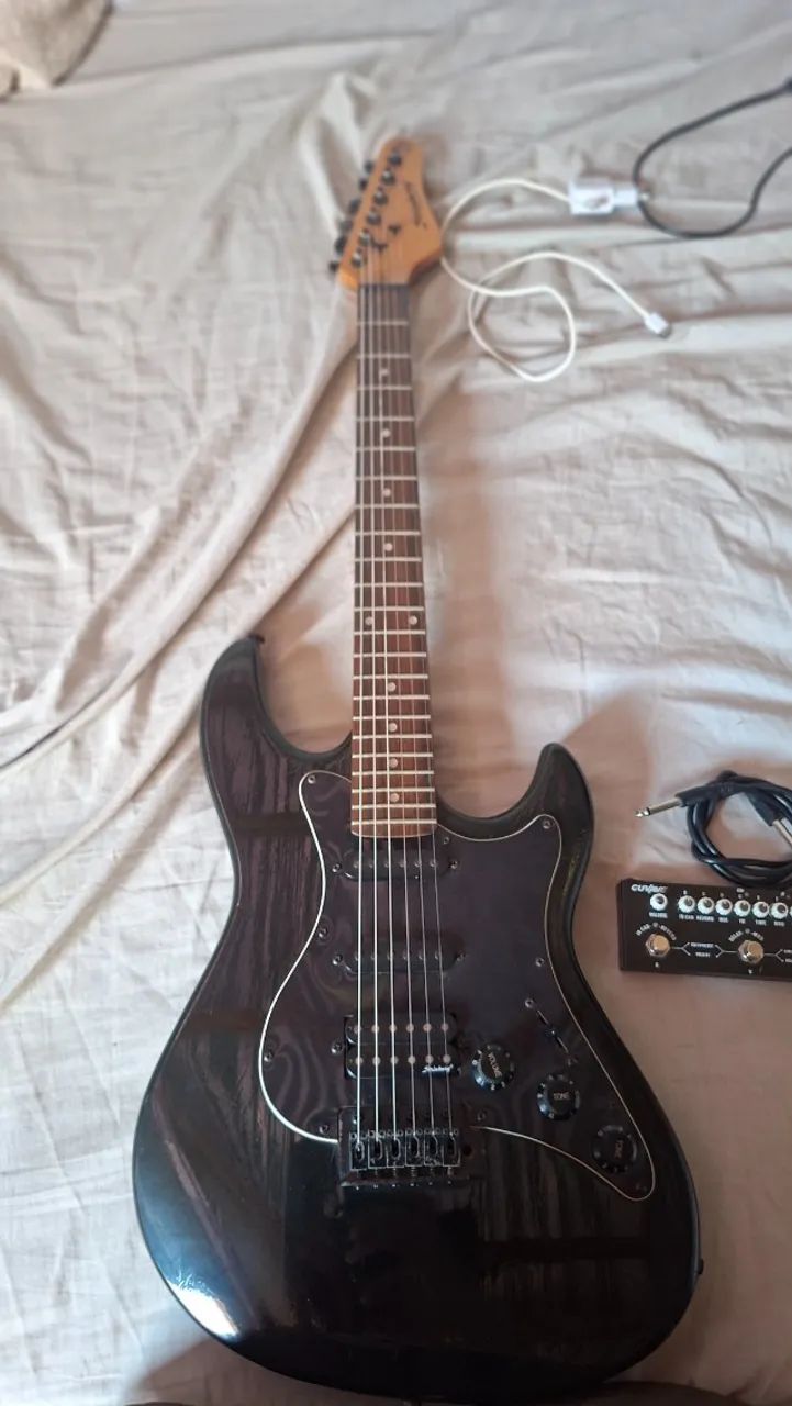 Guitarra Stratocaster Strinberg Sts100bks Preta  - Foto 4