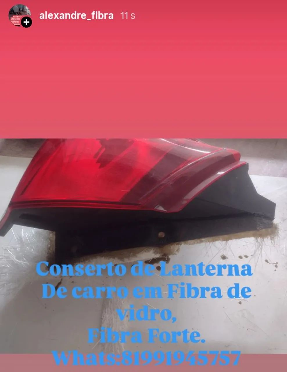 Consertamos Lanterna e farol,solda em Plástico e Revestimento em Fibra de vidro. - Foto 3