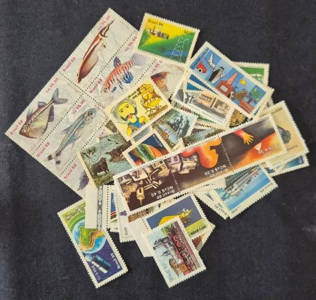 50 Selos dos correios Novos Brasil Coleção sem Repetições, só comemorativos. - Foto 3